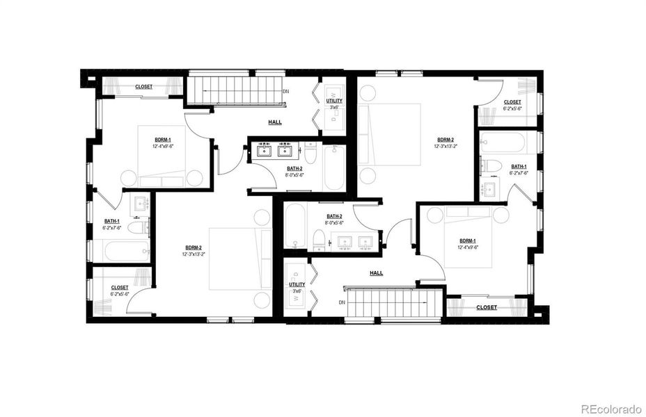 2D floor plan layout of this home in , Denver, CO (Image 4).