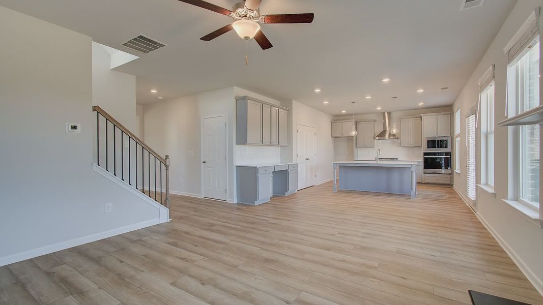 Representative furnished interior of a home built from the Pelham by DRB Homes in Cottages of Bearwood, Mount Pleasant (Image 12).