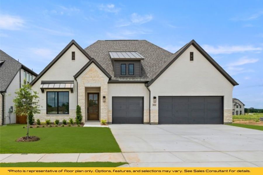 Representative exterior photo of a completed home built from the Taos by Stonefield Homes in Heath Golf and Yacht Club, Rockwall, TX (Image 32).