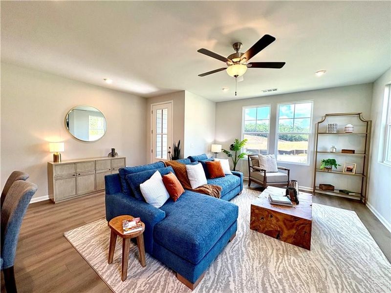 Furnished interior view inside a new home in Stegall Village, Cartersville (Image 18).