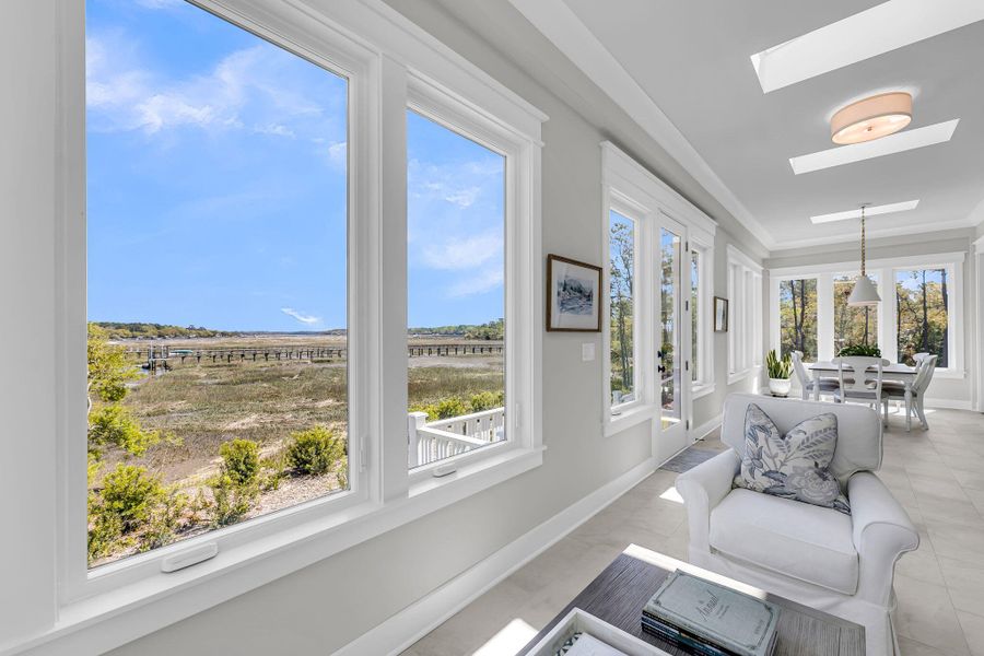 Exterior details and patio area of a home in Carolina Park: Riverside, Mount Pleasant (Image 36).