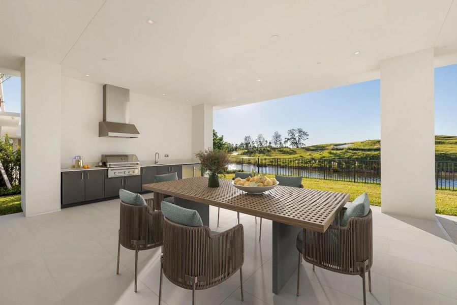 Outdoor Dining Virtual Staging