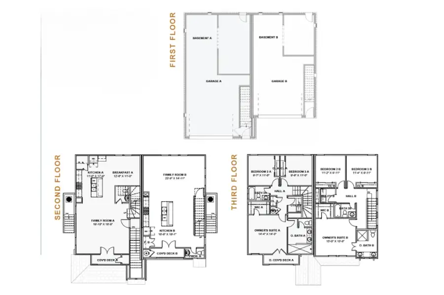 2D floor plan layout of this home in Townsen Landing, Humble, TX (Image 3).