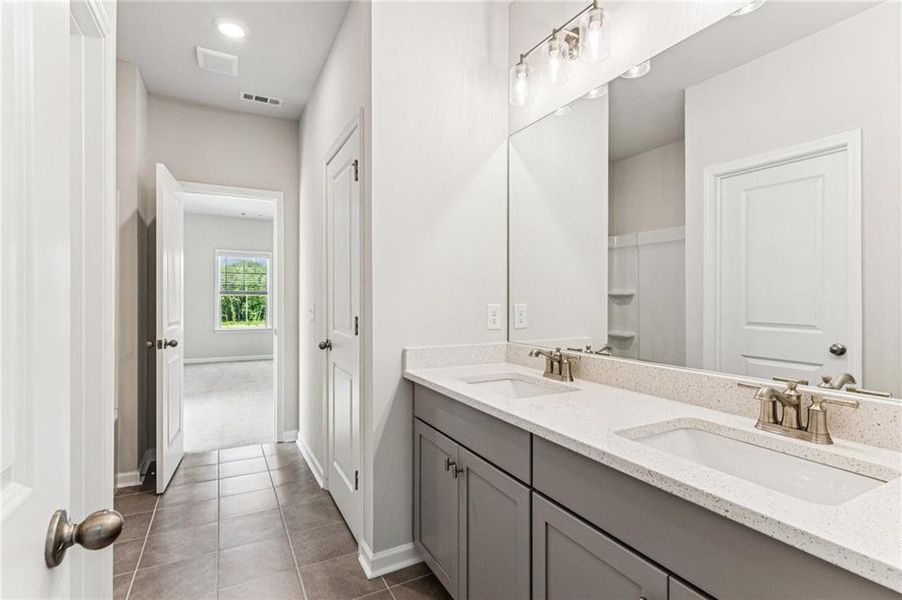 Furnished interior view inside a new home in , Flowery Branch (Image 32). Furnished interior view inside a new home in , Flowery Branch (Image 32).