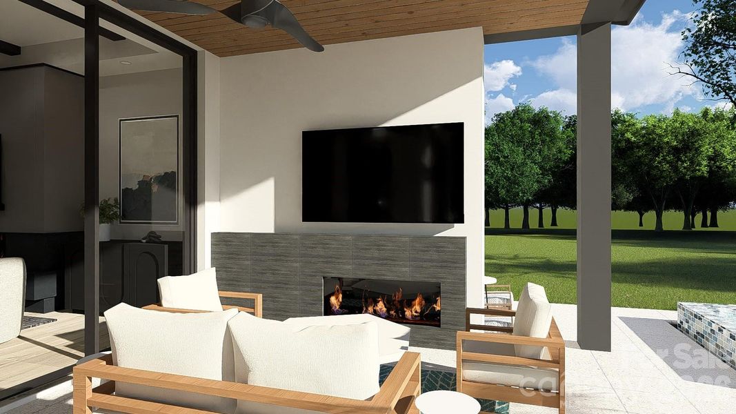 Exterior details and patio area of a home in , Charlotte (Image 3).