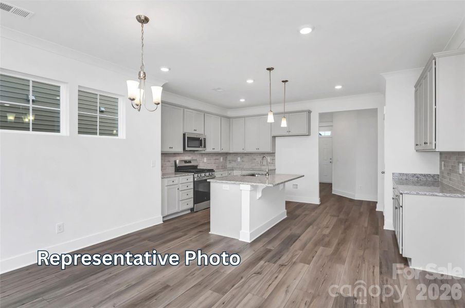Furnished interior view inside a new home in Caldwell Forest, Charlotte (Image 9).
