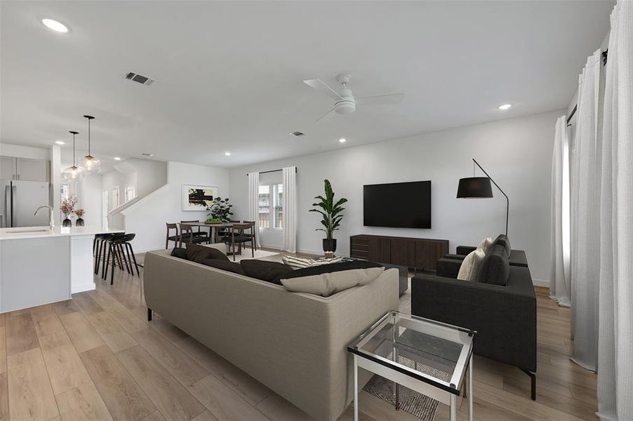 Furnished interior view inside a new home in Aspire at Reunion, Newark (Image 20).