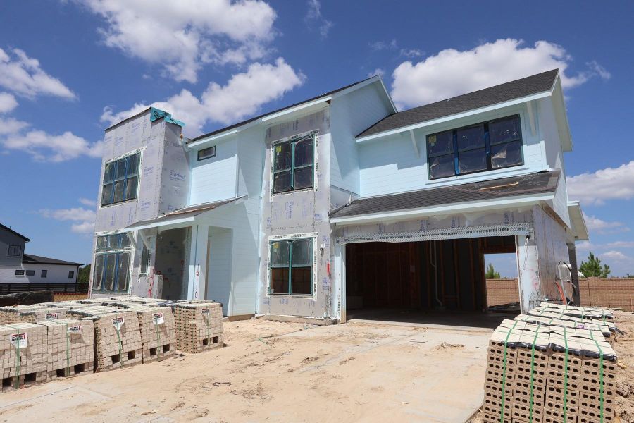 In-progress construction of a new home in Easthaven at Bridgeland Central - Horizon Collection, Cypress, TX (Image 16). In-progress construction of a new home in Easthaven at Bridgeland Central - Horizon Collection, Cypress, TX (Image 16).