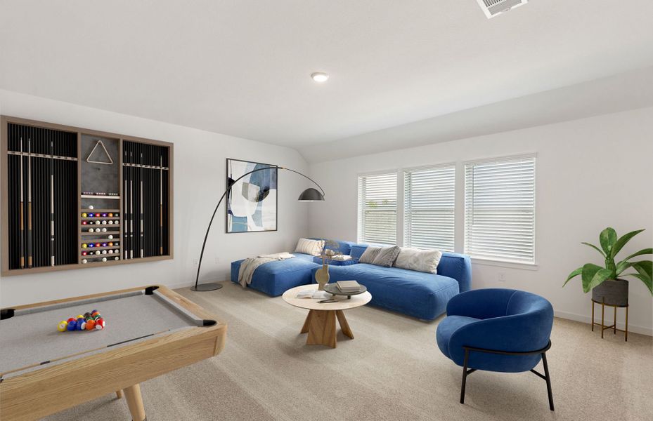 Furnished interior view inside a new home in Mavera, Conroe (Image 8).