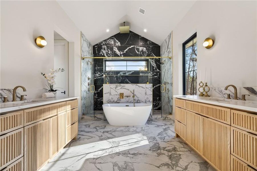 Furnished interior view inside a new home in , Atlanta (Image 32).