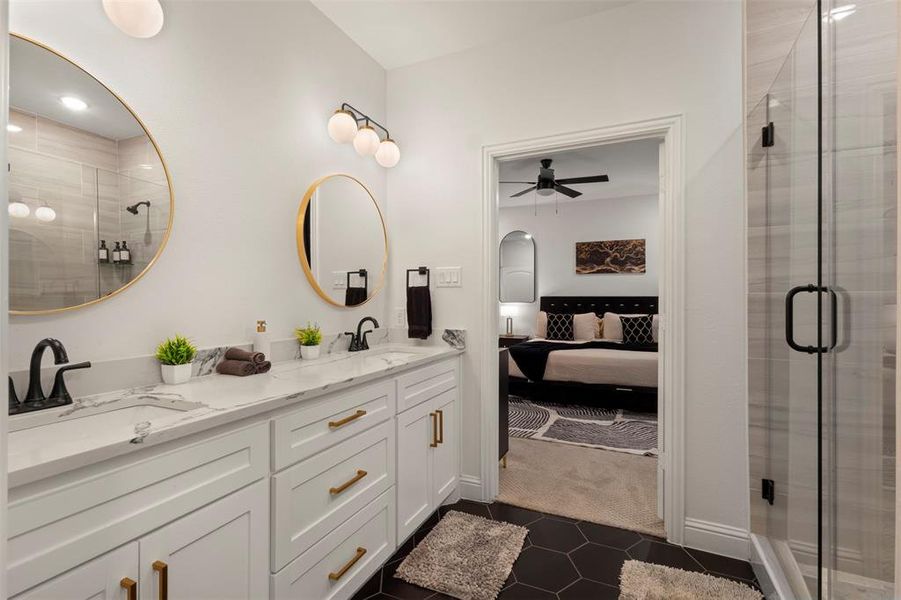 Furnished interior view inside a new home in , Dallas (Image 16).