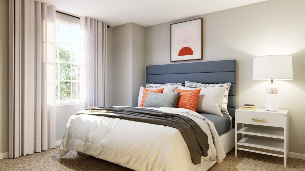 Representative furnished interior of a home built from the The Emilia by Legend Homes in Rocky Creek Crossing, Crowley (Image 27).