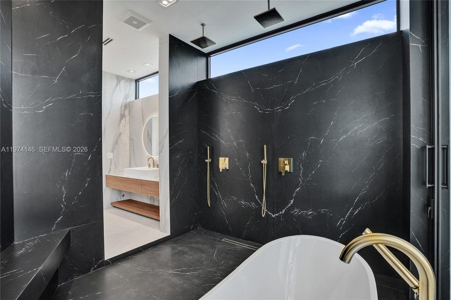 Furnished interior view inside a new home in , Miami Shores (Image 41).