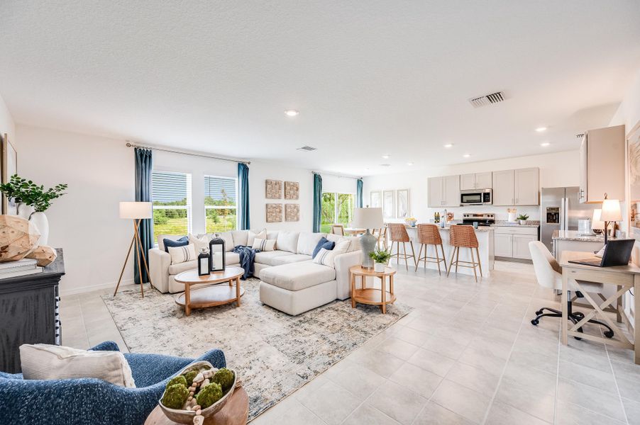 Representative furnished interior of a home built from the Elm by Taylor Morrison in Waterstone, Groveland (Image 11).