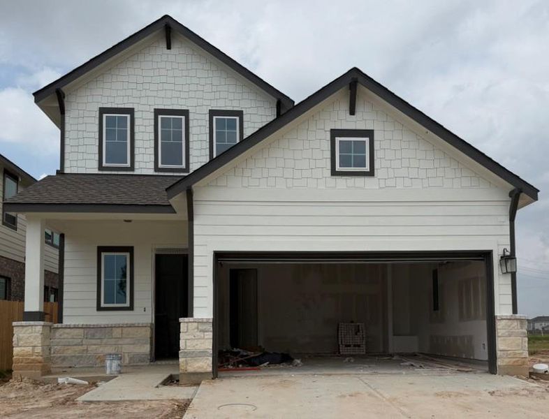 In-progress construction of a new home in Bergamo, Katy, TX (Image 5).