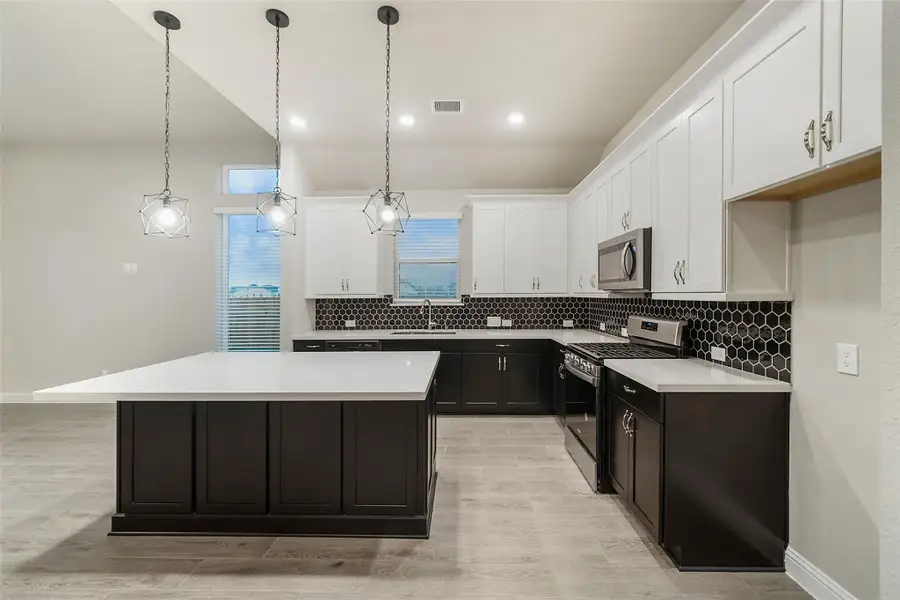 Furnished interior view inside a new home in Gatherings® at Chambers Creek: Duets Collection, Willis (Image 3). Furnished interior view inside a new home in Gatherings® at Chambers Creek: Duets Collection, Willis (Image 3).