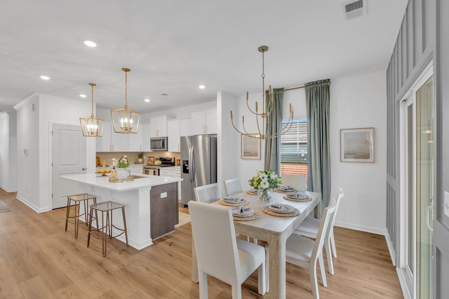Representative furnished interior of a home built from the Benton II by Great Southern Homes in Springwood Grove, Central (Image 38).