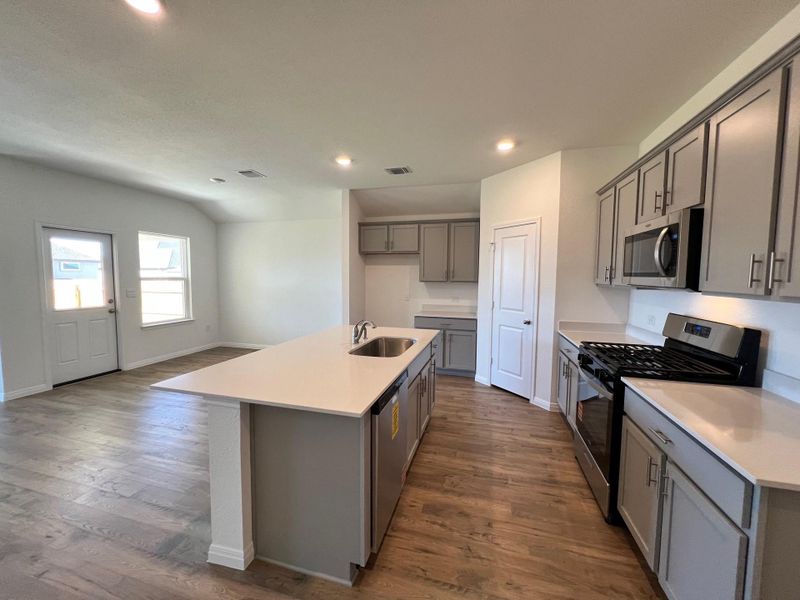 Furnished interior view inside a new home in Rosenbusch Ranch, Leander (Image 5). Furnished interior view inside a new home in Rosenbusch Ranch, Leander (Image 5).