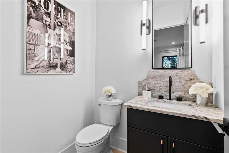 Furnished interior view inside a new home in , Atlanta (Image 20).