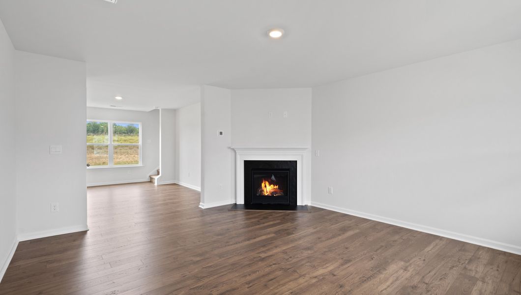 Representative unfurnished interior of a home built from the BRANDON by D.R. Horton in Harrier Point, Woodruff (Image 13).