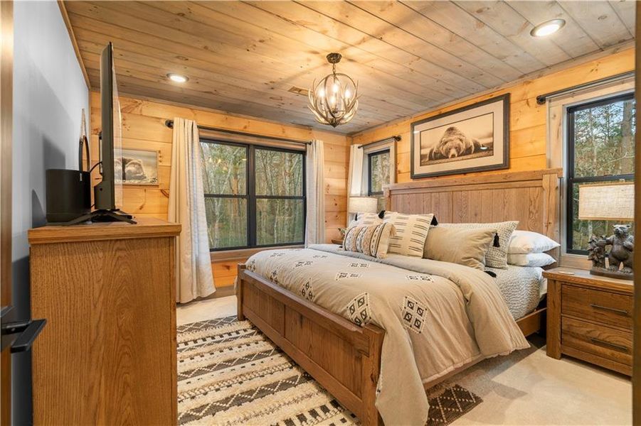 Furnished interior view inside a new home in , Cherry Log (Image 7).