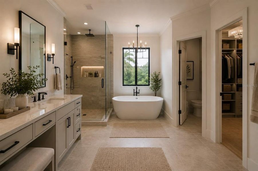 Furnished interior view inside a new home in , Lithia (Image 23).