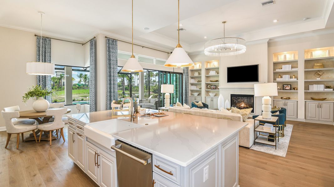 Furnished interior view inside a new home in Esplanade by the Islands, Naples (Image 10). Furnished interior view inside a new home in Esplanade by the Islands, Naples (Image 10).