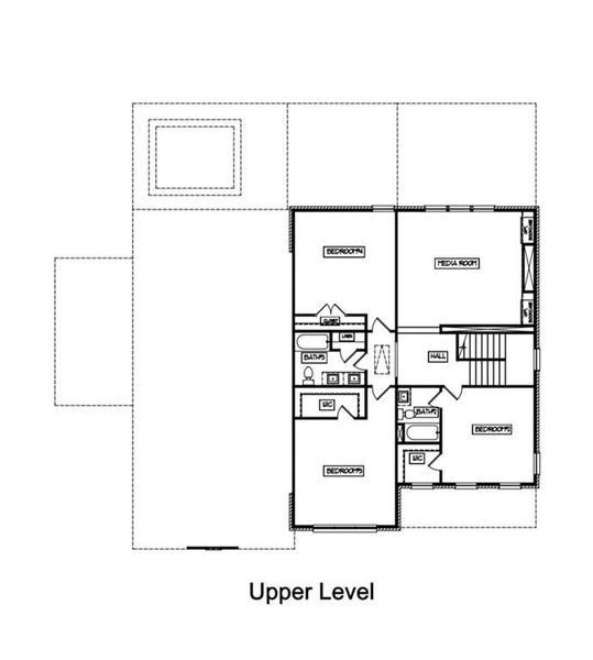 2D floor plan layout of this home in , Buford, GA (Image 7).