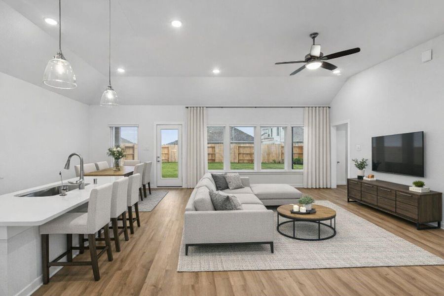 Furnished interior view inside a new home in Hallimore Ranch, Rosenberg (Image 3).