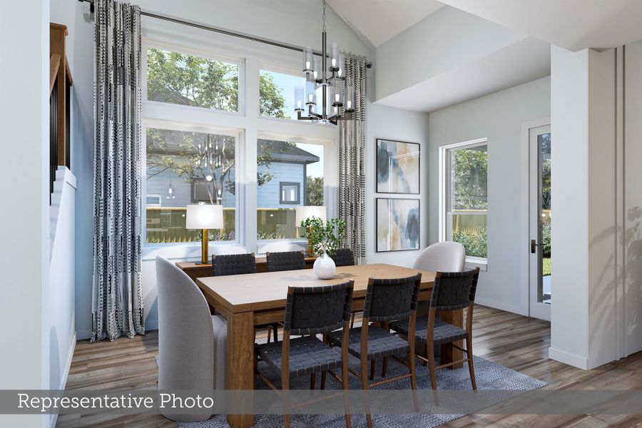 Furnished interior view inside a new home in Creekshaw – Classic, Royse City (Image 5).