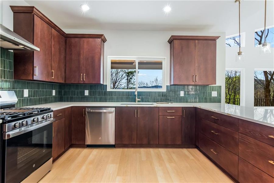 Furnished interior view inside a new home in , Ellijay (Image 18).