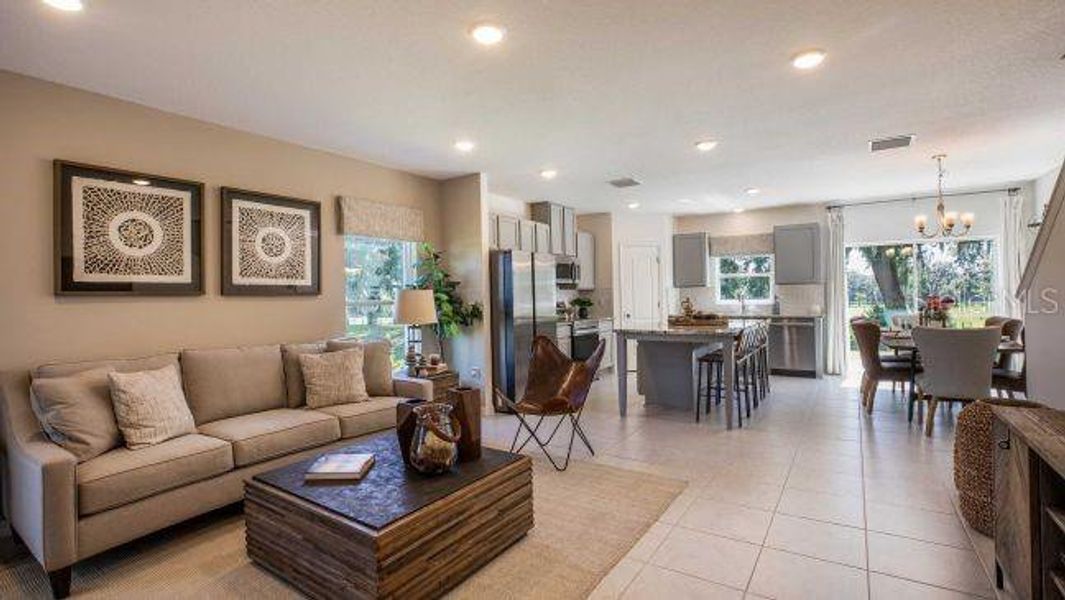 Furnished interior view inside a new home in , Lakeland (Image 7).