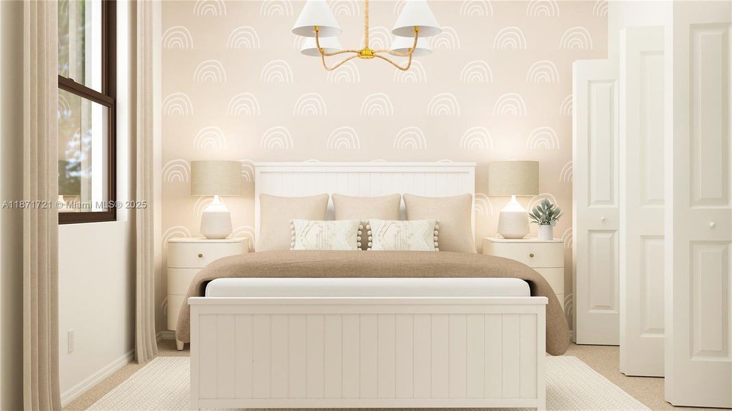 Furnished interior view inside a new home in Arbor Estates, Miami (Image 20).