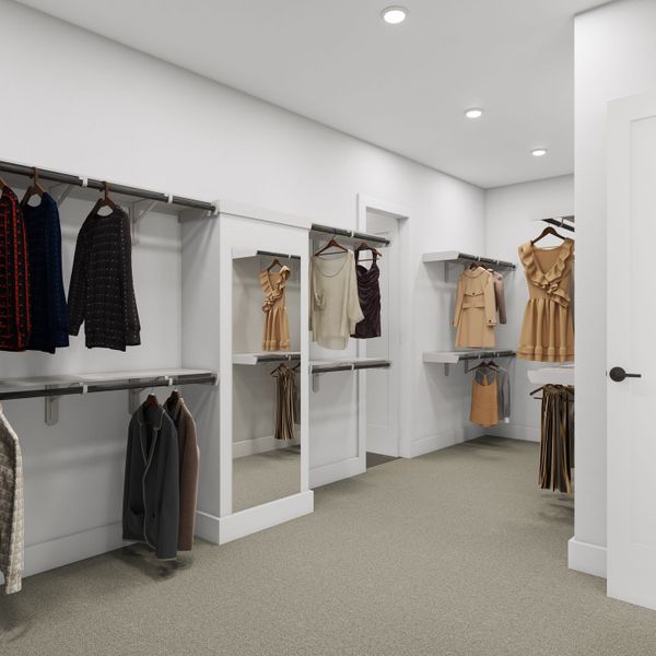 Representative furnished interior of a home built from the Lisbon by Tri Pointe Homes in Legacy Grove, Montgomery (Image 16).