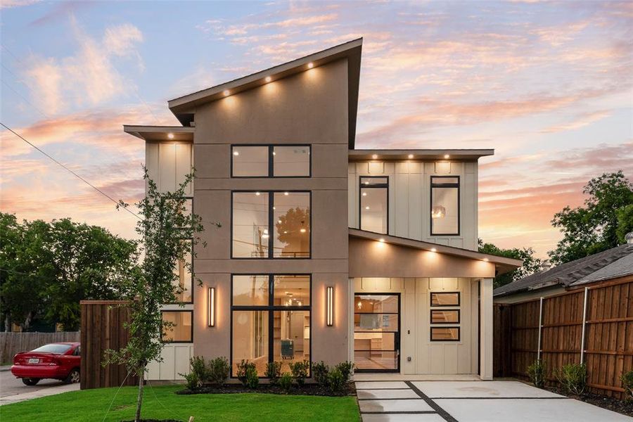 Front exterior of a new home in , Dallas, TX, highlighting curb appeal (Image 5).
