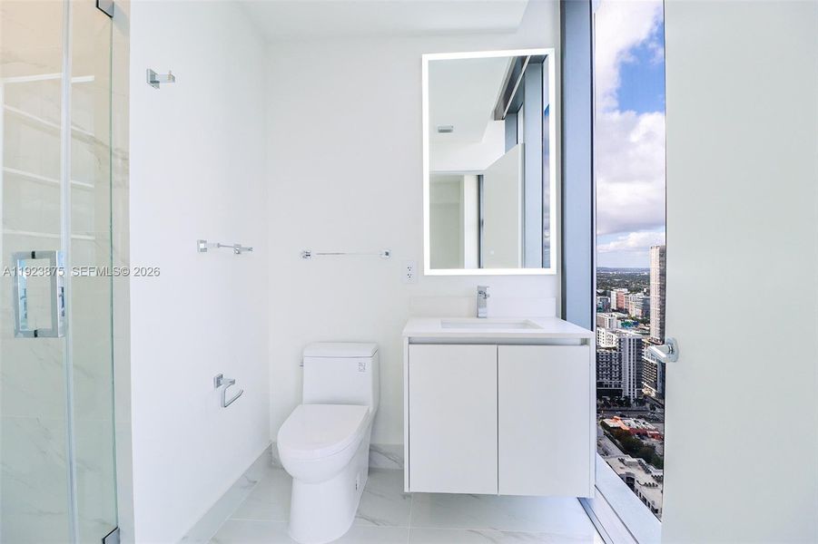 Furnished interior view inside a new home in , Miami (Image 40).