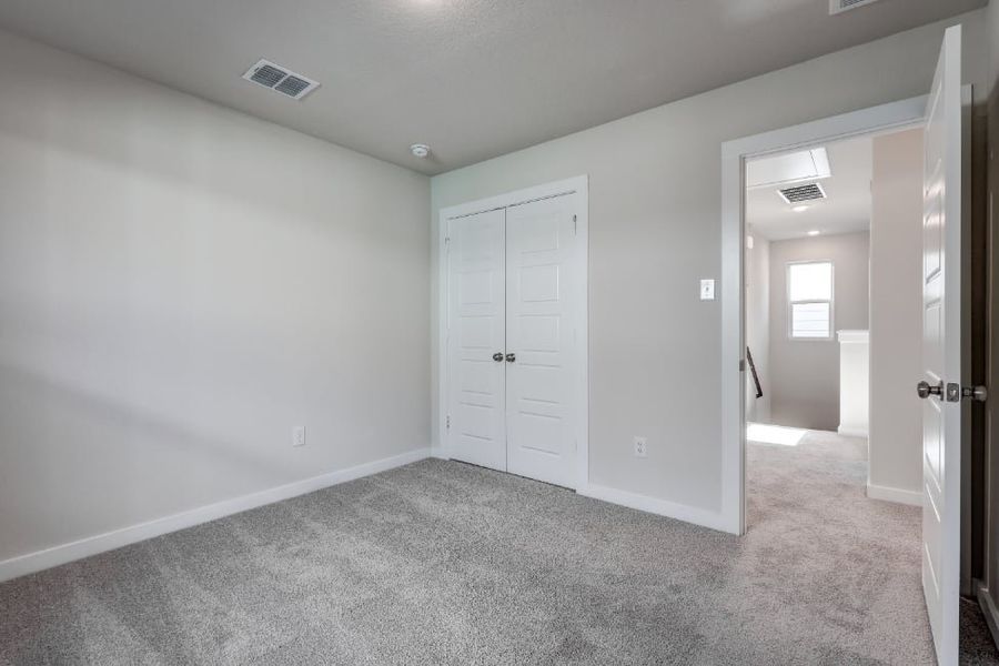 A room with white doors. A room with white doors.