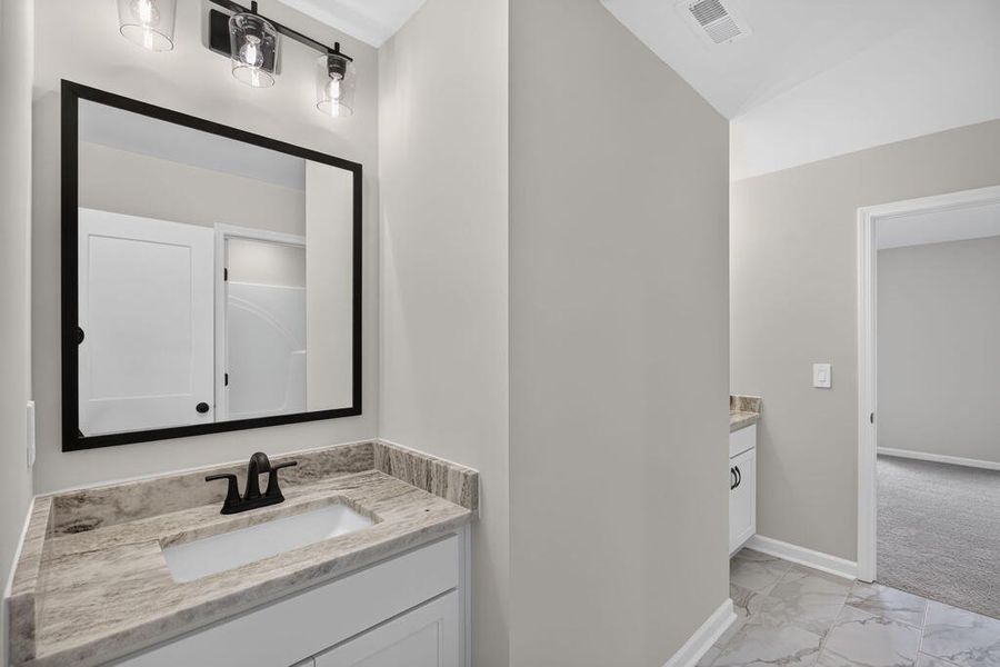 Furnished interior view inside a new home in Blackwelder Bluff, Bowdon (Image 33).