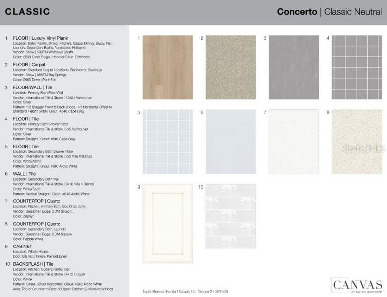 Sample of building materials used in homes in Esplanade at Azario Lakewood Ranch, Bradenton (Image 24). Sample of building materials used in homes in Esplanade at Azario Lakewood Ranch, Bradenton (Image 24).