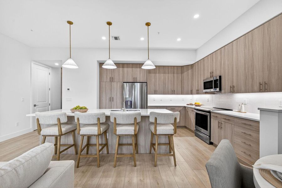 Furnished interior view inside a new home in , Jupiter (Image 9).