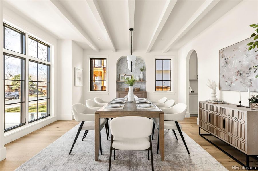 Furnished interior view inside a new home in , Denver (Image 19). Furnished interior view inside a new home in , Denver (Image 19).