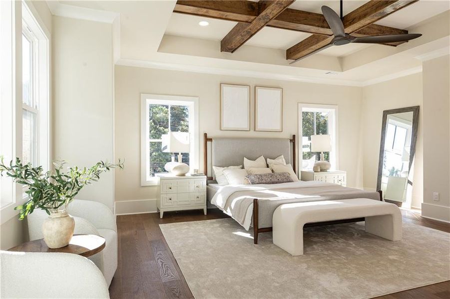 Furnished interior view inside a new home in , Atlanta (Image 8).