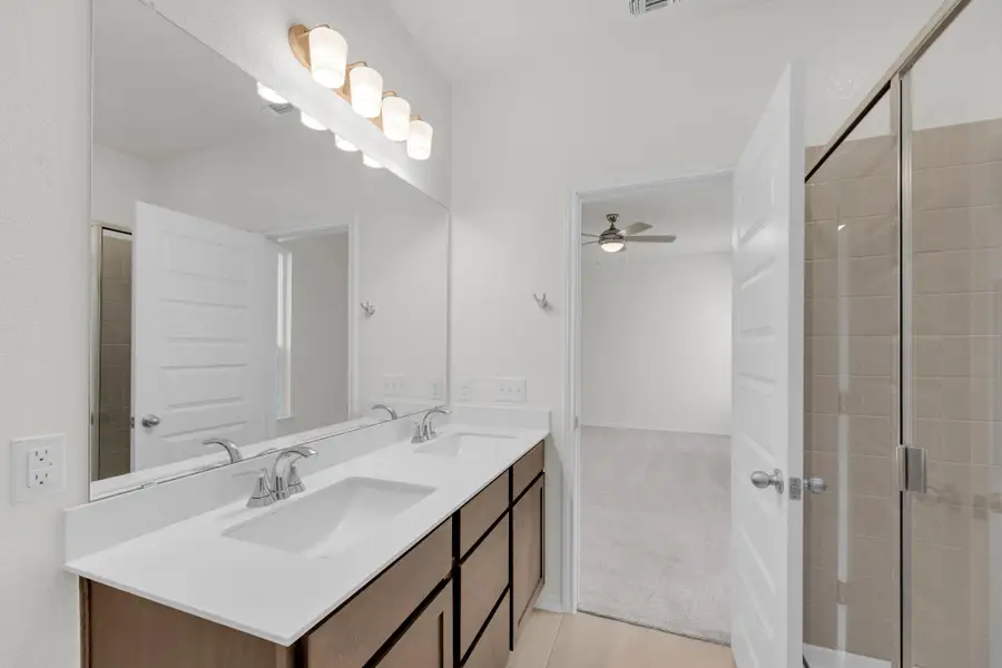 Furnished interior view inside a new home in Salerno - Heritage Collection, Round Rock (Image 6). Furnished interior view inside a new home in Salerno - Heritage Collection, Round Rock (Image 6).