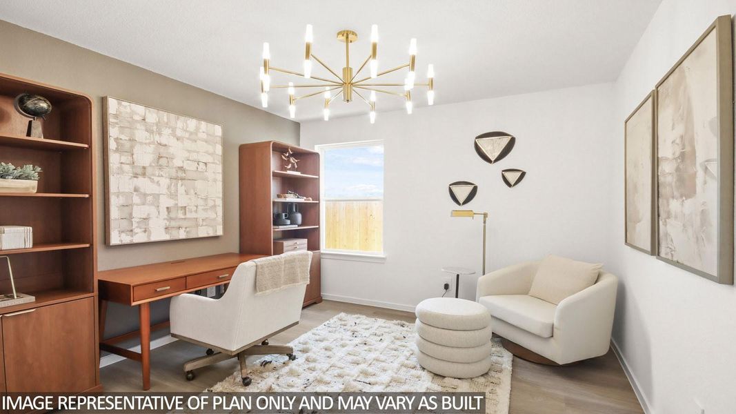 Furnished interior view inside a new home in River Ranch Trails, Dayton (Image 10).