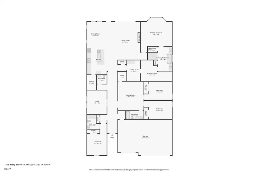 2D floor plan layout of this home in Sienna 65', Missouri City, TX (Image 4).