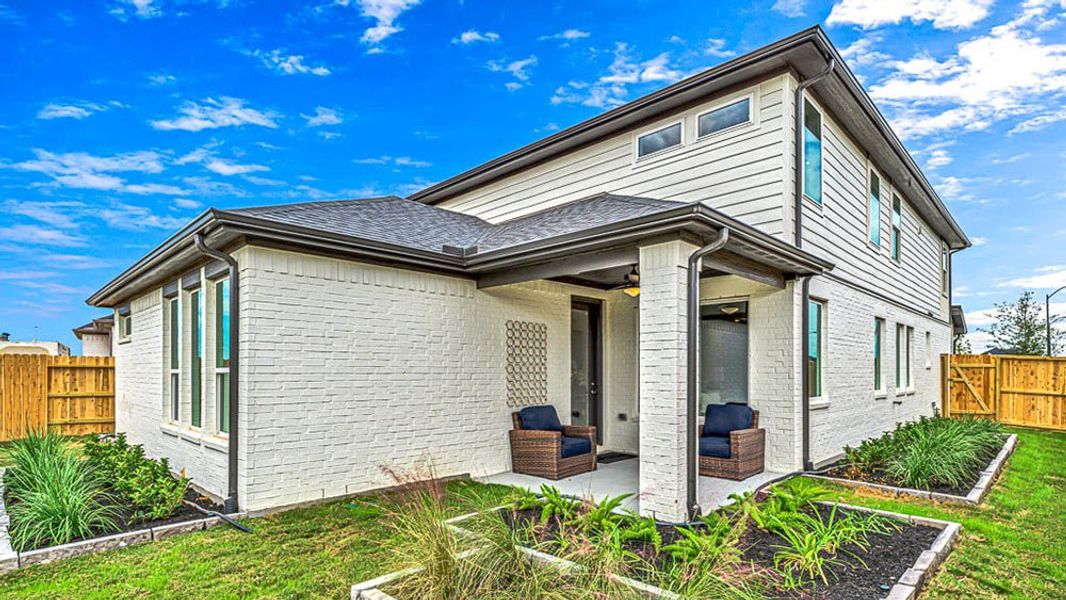 Representative exterior photo of a completed home built from the Camelia by Taylor Morrison in Trillium 50s, Richmond, TX (Image 24).