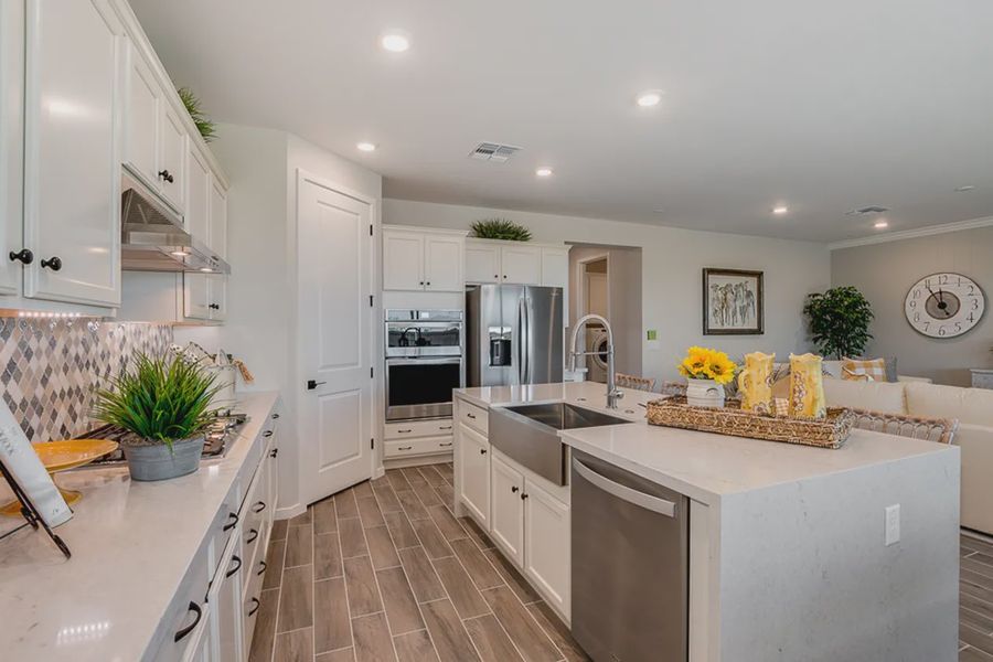 Representative furnished interior of a home built from the Crystal by Elliott Homes in Forté at Granite Vista, Waddell (Image 12).