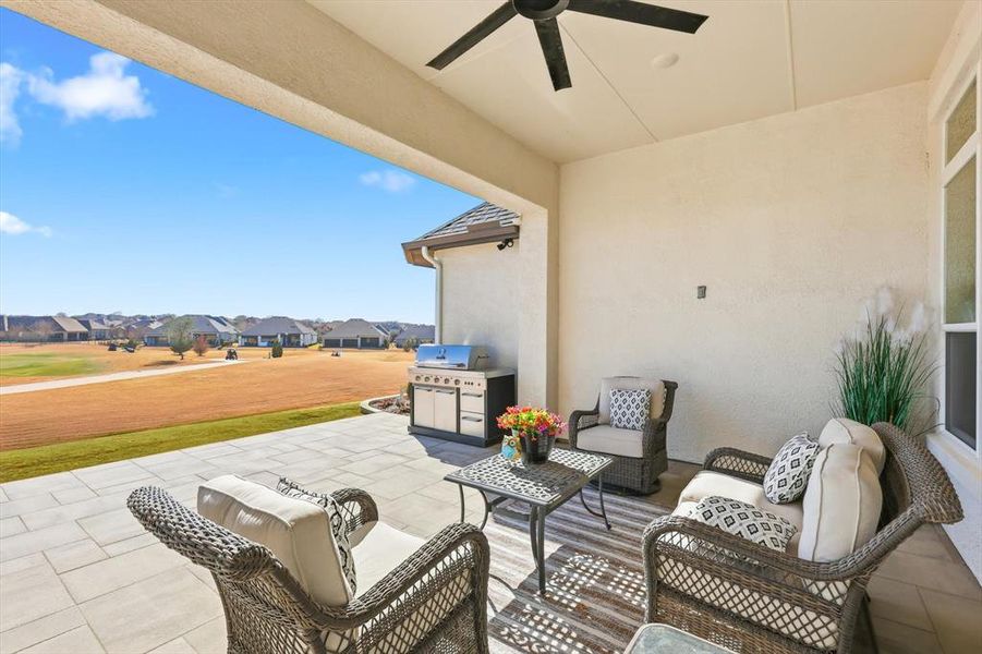 Patio with amazing views