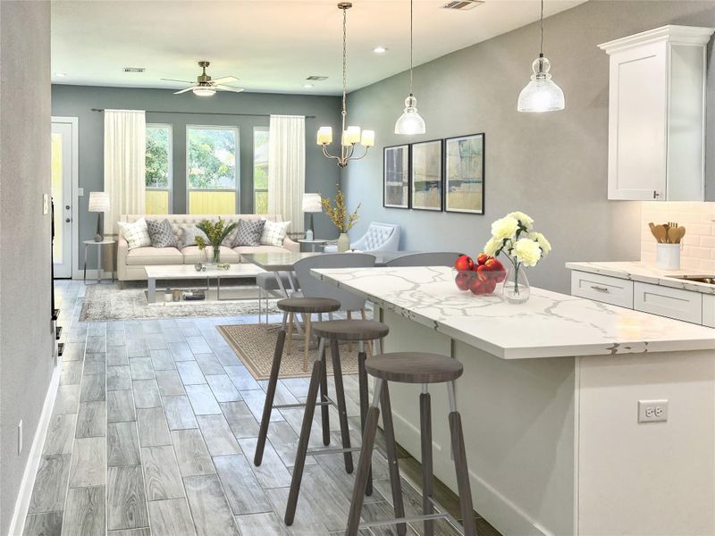 Virtually staged for inspiration. Actual colors and fixtures may vary. Photos from a similar unit with the same floor plan. Virtually staged for inspiration. Actual colors and fixtures may vary. Photos from a similar unit with the same floor plan.