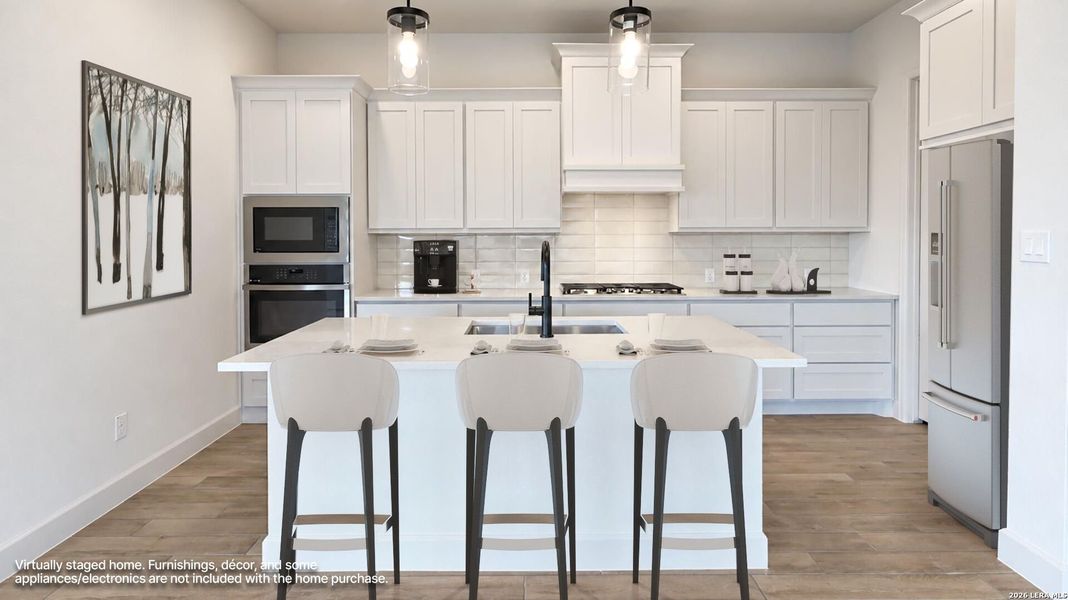 Furnished interior view inside a new home in Homestead, Schertz (Image 9). Furnished interior view inside a new home in Homestead, Schertz (Image 9).